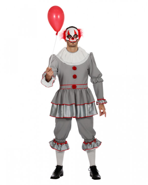 Killer Clown Kostüm Herren für Halloween 60