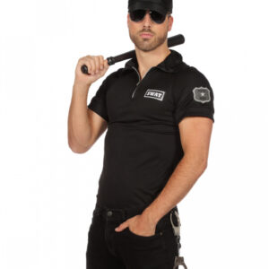 Männer Kostüm-Shirt SWAT Agent für Fasching 58