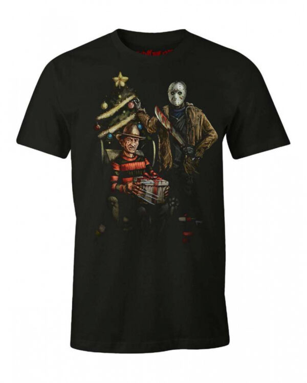 Christmas Freddy & Jason T-Shirt  Jason Vorhees T-Shirt kaufen XL