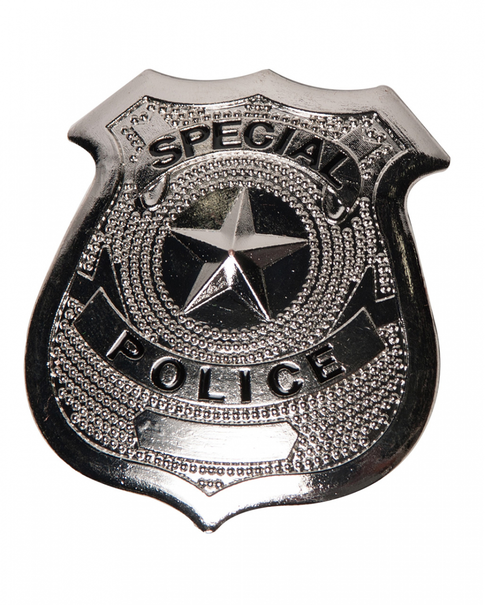 US Polizei Abzeichen Metall ➔ Polizeikostüme