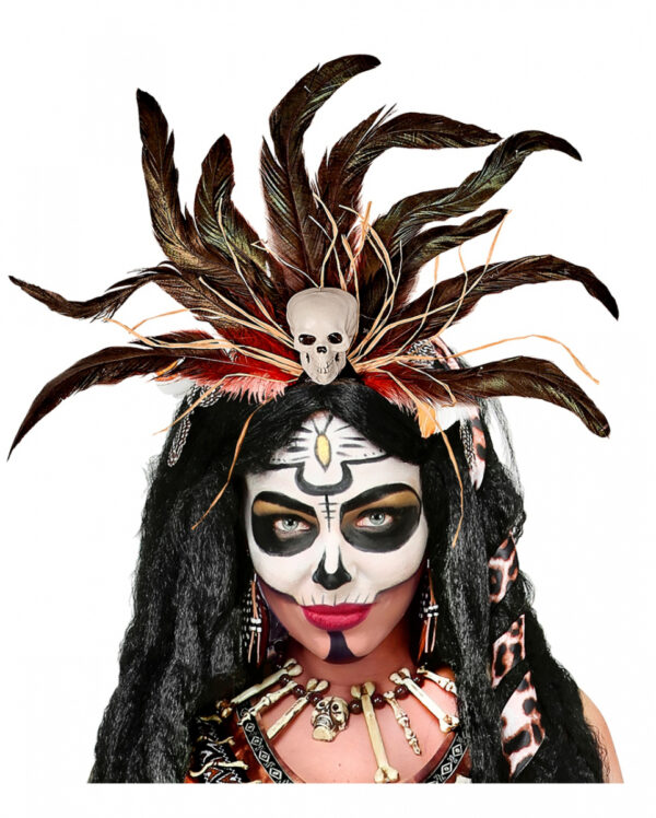 Voodoo Haarreif mit Totenschädel online kaufen ✔