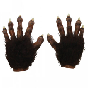 Werwolf Handschuhe mit Kunstfell ➔ Halloween Kostüm