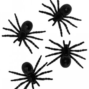 Haarige Halloween Spinnen 4 St. als Deko