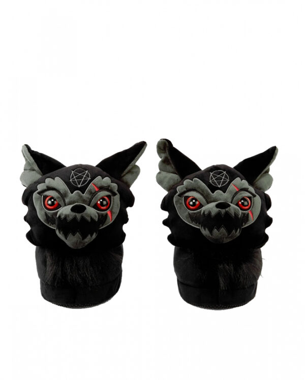 Werewolf : Fang Hausschuhe KILLSTAR  Gothic Pantoffeln M-L