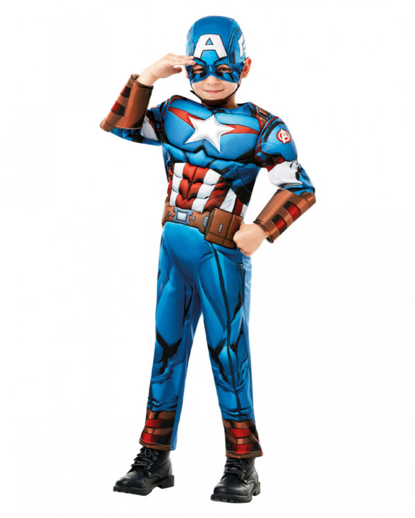 Captain America Classic Kinderkostüm für Fasching & Karneval L / 128
