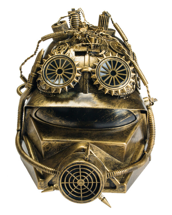 alien steampunk helm mit gasmaske alien steampunk helmet with gas mask steampunk kostuemzubehoer 56565