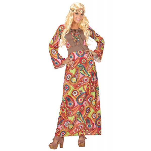 colorful hippie lady kost m f r damen 2