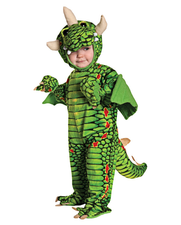 drachen kleinkinderkostuem gruenes drachen kostuem baby dragon costume 31233
