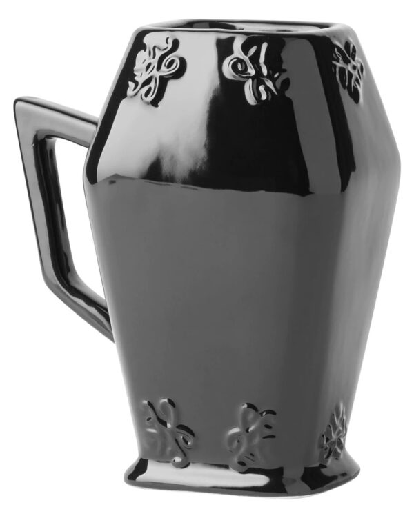 killstar coffin tasse killstar coffin mug gothic tasse sargform gothic geschirr 54036