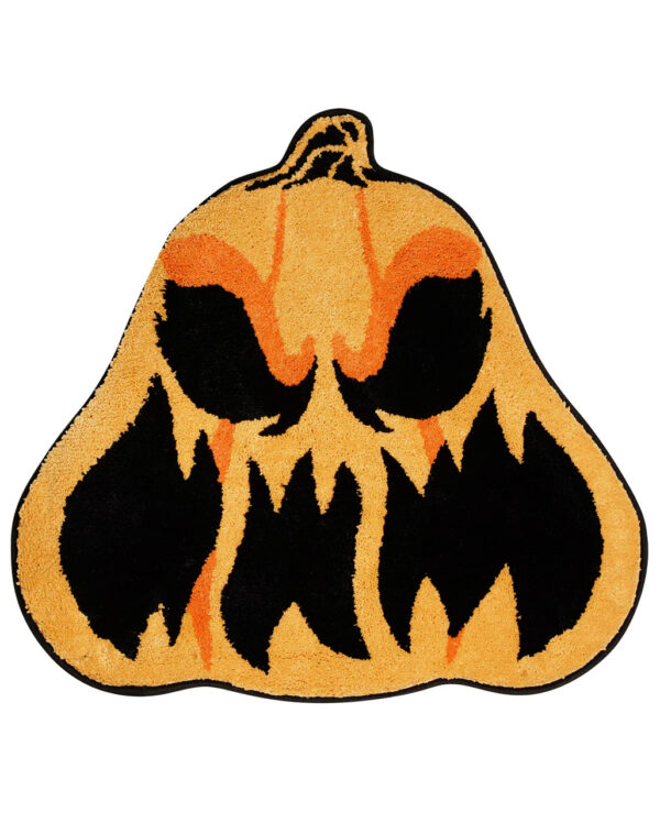 killstar spicy pumpkin teppich killstar tuervorleger pumpkin teppich halloween teppich hallowenn homeware kuerbis dekoration halloween dekoration 54033 1