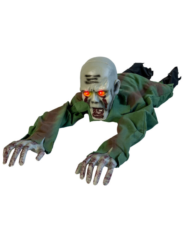 krabbelnder zombie animatronic mit licht und sound halloween und horror deko figuren crawling zombie halloween animated prop 55544