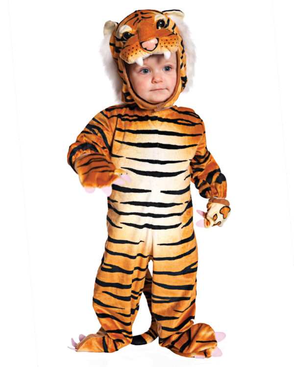 kuschel tiger kleinkinderkostuem tiger faschings kostuem fuer babys tiger toddler costume 31234