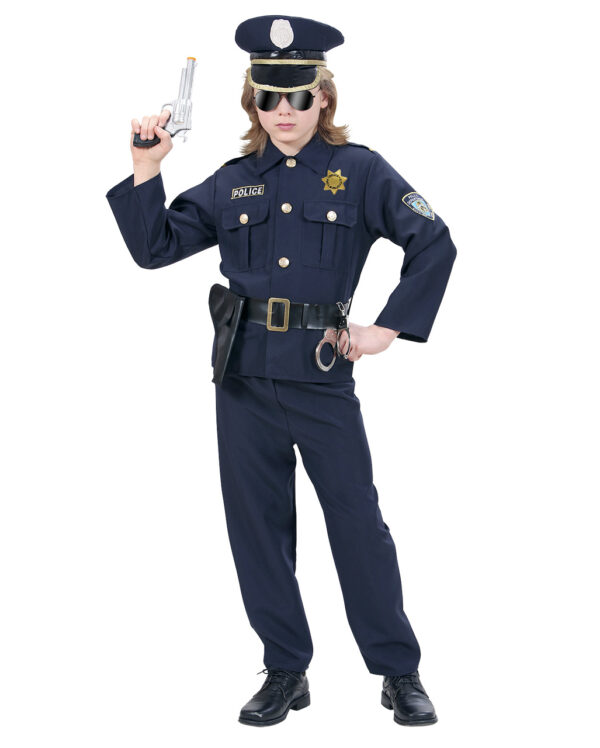 police kinderkostuem faschings und karnevalskostueme fuer kinder polizist kinderkostuem blau 54525