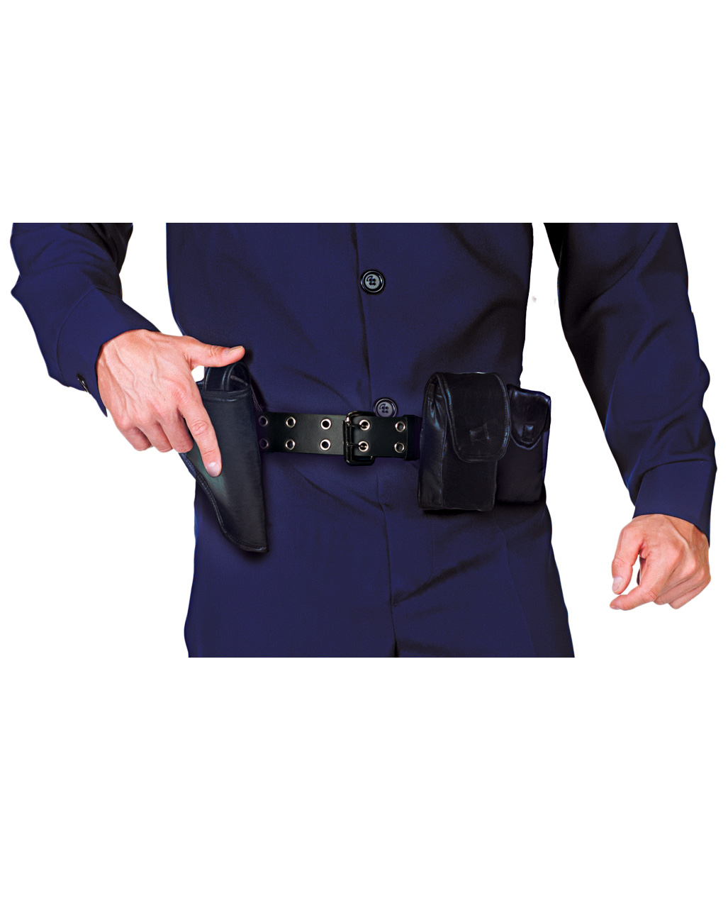 polizei guertel kostuem zubehoer pistolenholster polizeiverkleidung police belt 31501