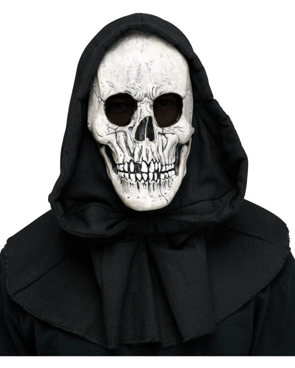 reaper maske mit kapuze reaper mask with shroud sensenmann kostuemzubehoer halloween 54211