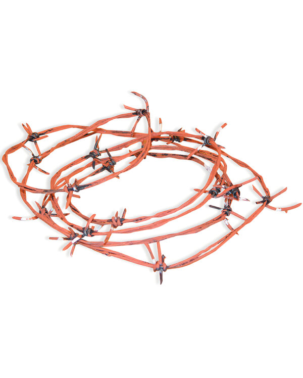 rostiger stacheldraht 30m barbed wire rusted stacheldraht rostig halloween deko 13799