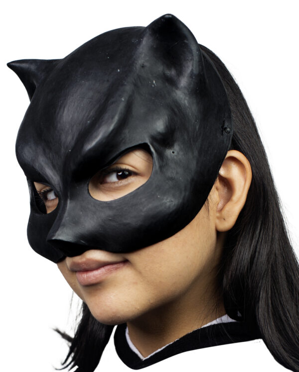 schwarze katzenmaske black cat maske catwoman maske katzen lady maske halloween maske faschings maske 14145 01