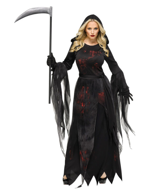 seelenloser reaper damen kostuem soulless reaper woman costume blutiges sensenmann frauen kostuem 54222
