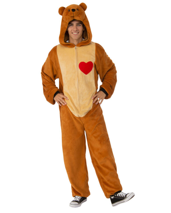 teddybaer kostuem mit herz tierkostuem teddy bear costume with hood 38688 01