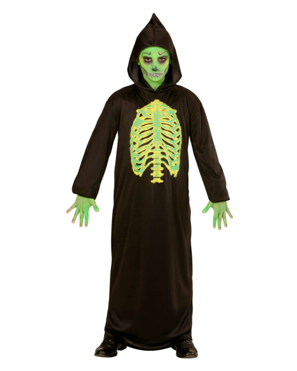 toxisches reaper kostuem kinder toxic reaper child costume sensenmann robe halloween 54352