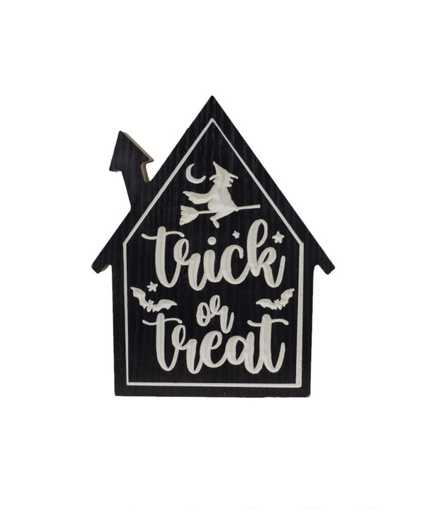 trick or treat halloween aufsteller 20cm neu 54283