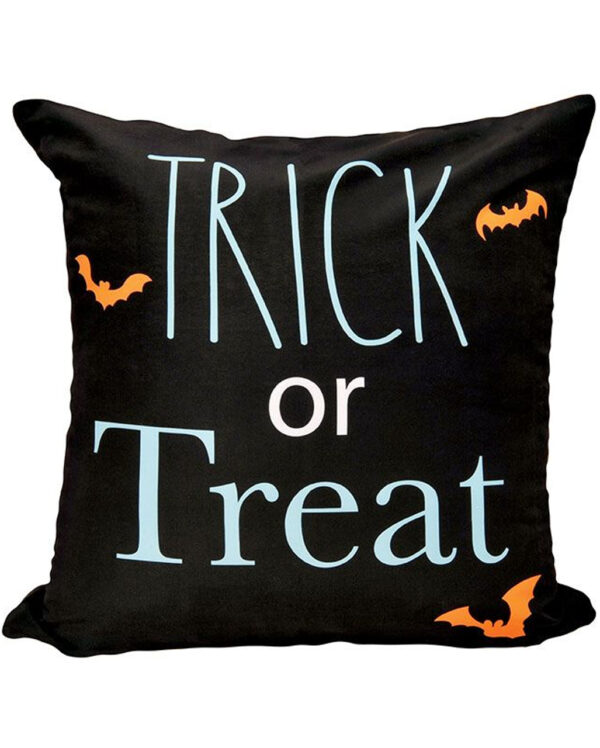 trick or treat kissenhuelle 45x45cm trick or treat pillow case halloween wohnaccessoire 54204
