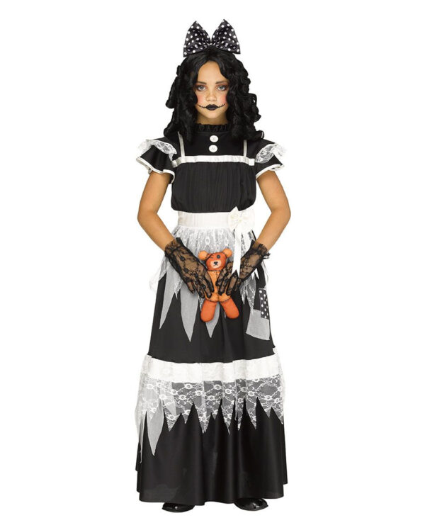 viktorianische horrorpuppe kinder kostuem victorian deadly dolly child costume horror doll halloween kostuem 54228
