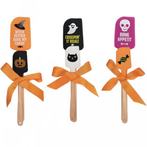 2er Set Silikonspatel mit Halloween Motiv als Geschenk