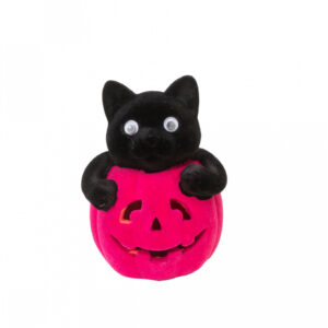 Katze im Halloween Pumpkin Pink 11 cm ★